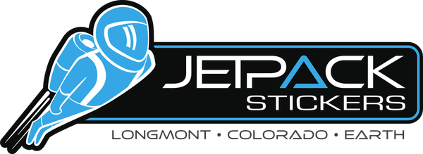 Jet Pack Stickers — Longmont, Colorado